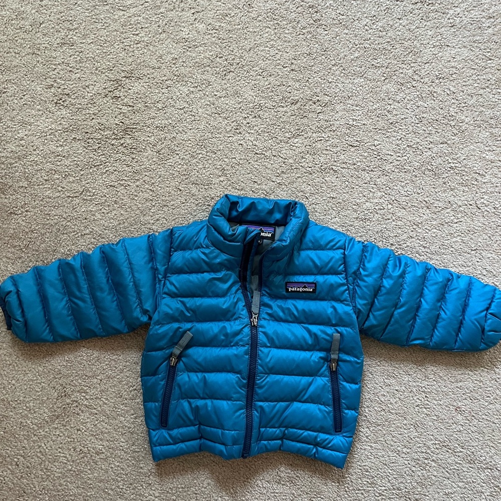 Patagonia 12-18 mth blue down sweater.  Like new.  Smoke free/pet free home.